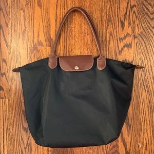 Longchamp Les Pliages Small Black Tote